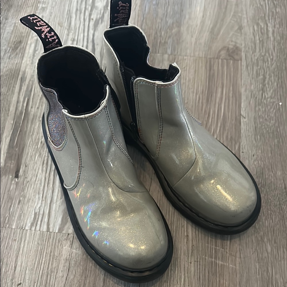 Doc martens kids  Silver Ankle Boots